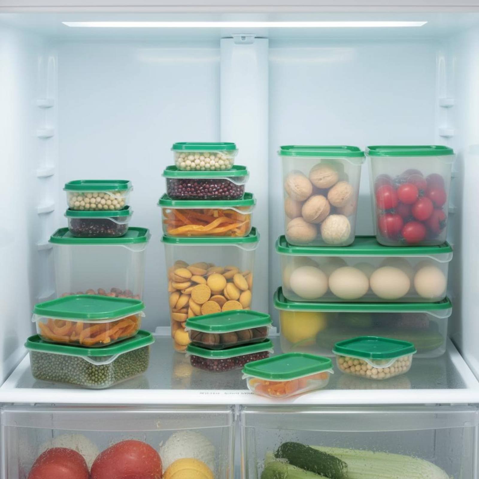 Food Storage Boxes - Juego de 17 Recipientes para Refrigerador,
