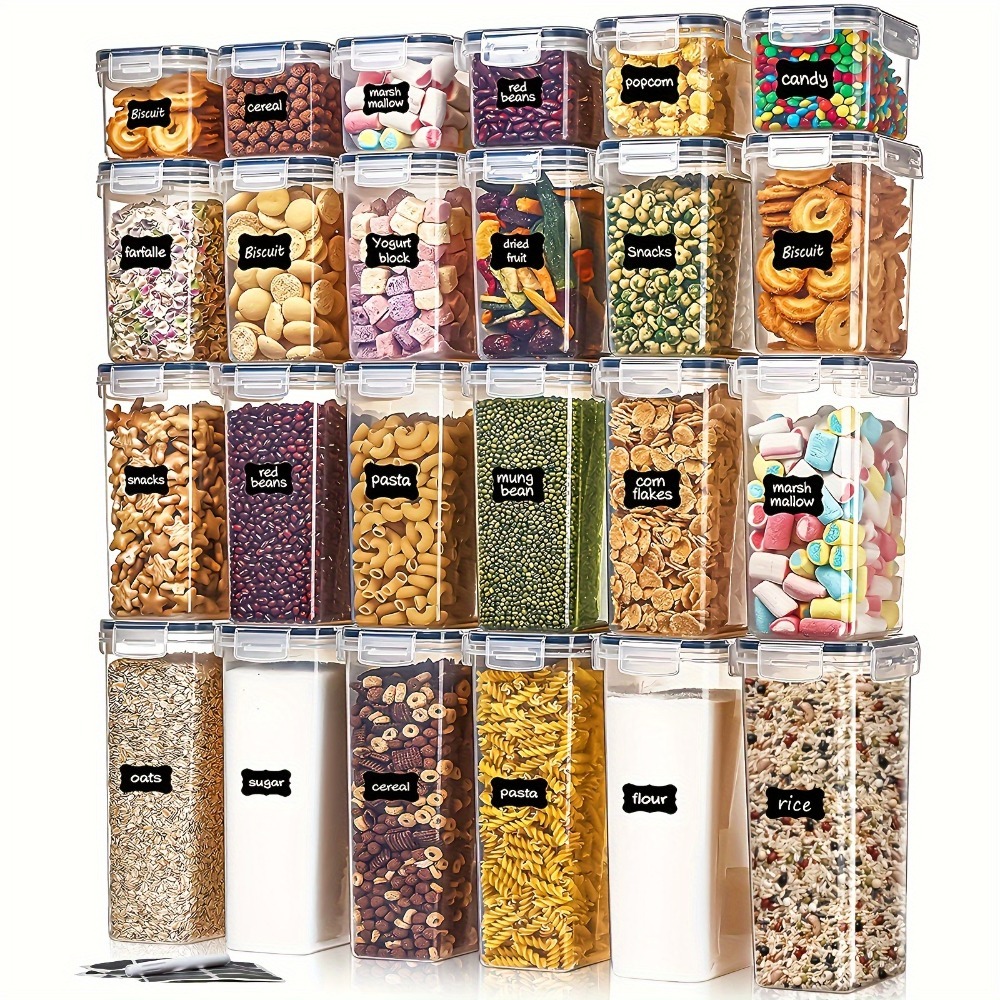 Food Storage Organiser - 24 Recipientes para Almacenamiento de Alimentos,