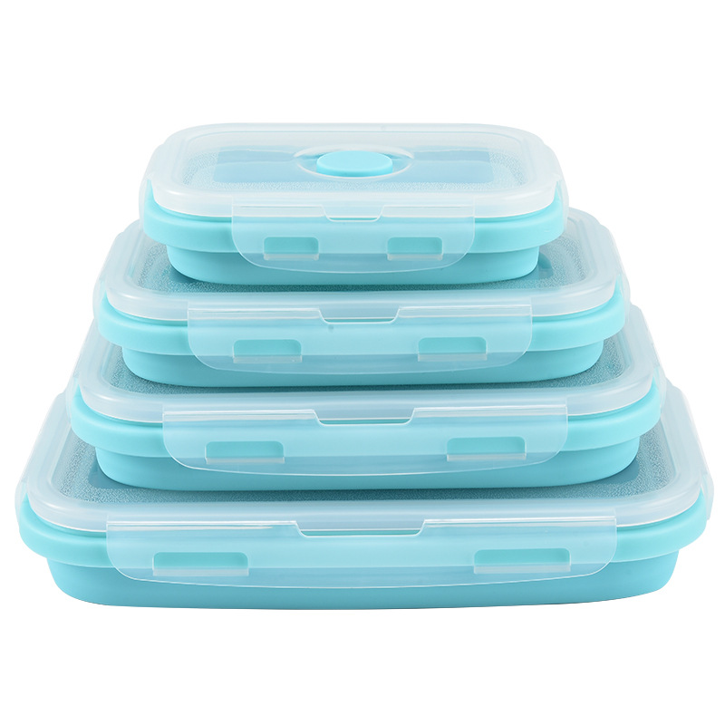Food Storage Microwave Safe - Contenedor Plegable de Silicona para Almacenamiento
