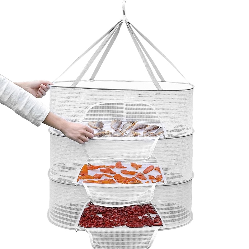 Food Storage Net - Secador de ropa de malla portátil