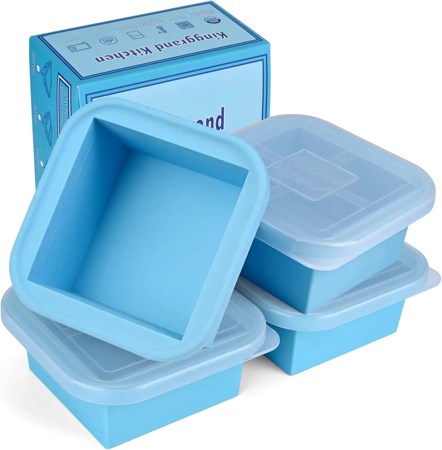 Food Storage Microwave Safe - Bandejas para congelador de sopa de