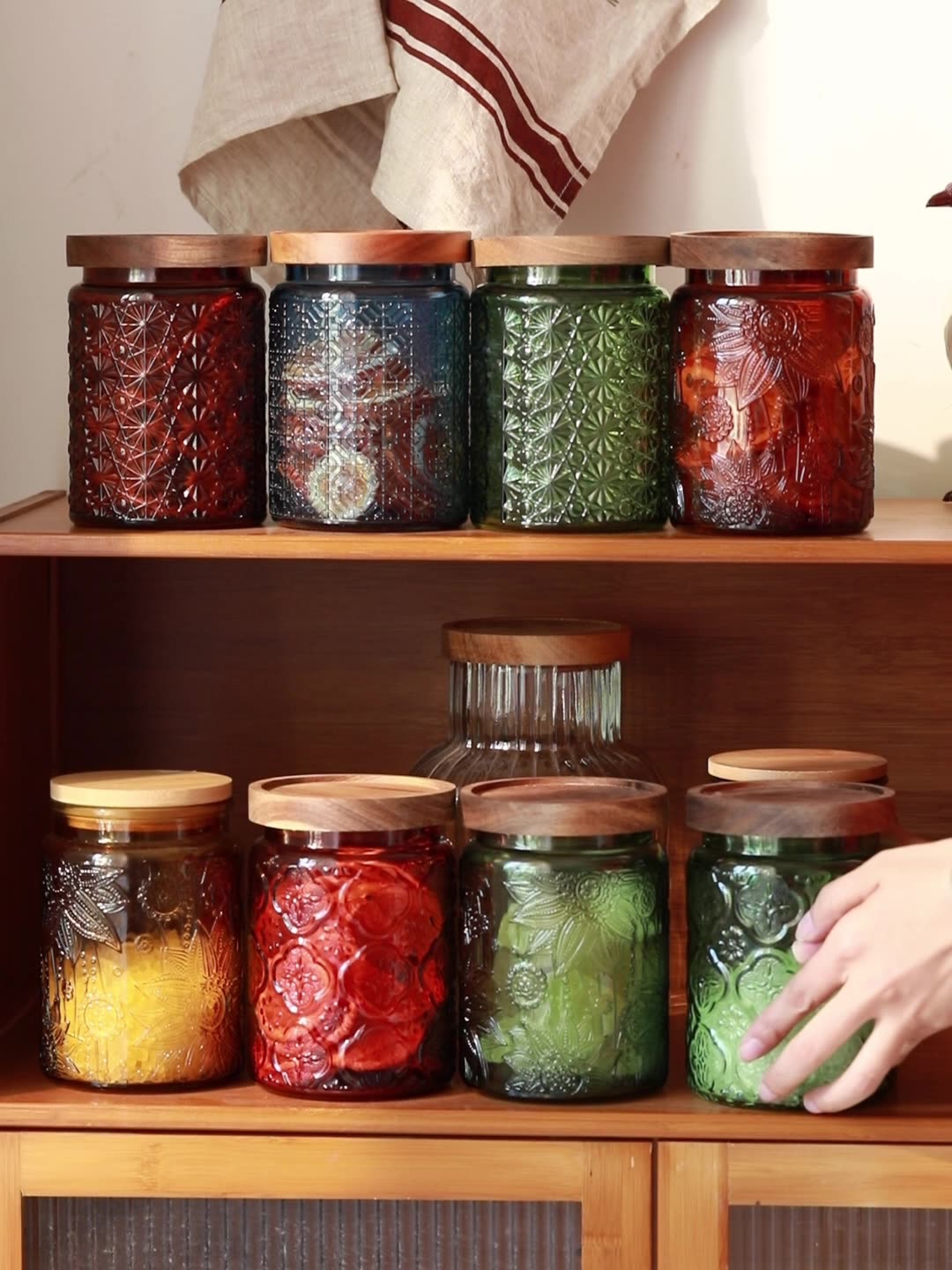 Food Storage In Pantry - Tarro de almacenamiento de vidrio Vintage