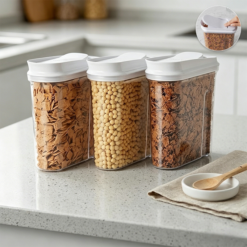 Food Storage In Pantry - Recipientes Herméticos para Almacenamiento de Alimentos,