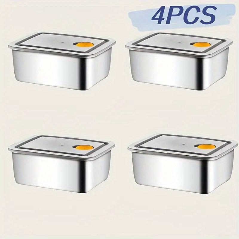 Juego de 4 recipientes de acer - Food Storage In Pantry reseña y precio