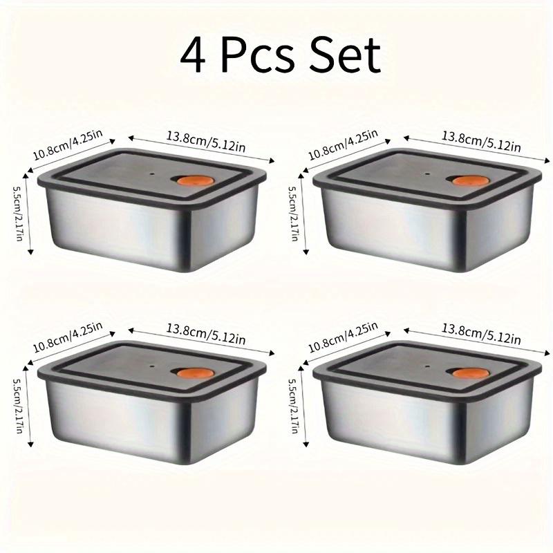 Juego de 4 recipientes de acer - Food Storage In Pantry reseña y precio