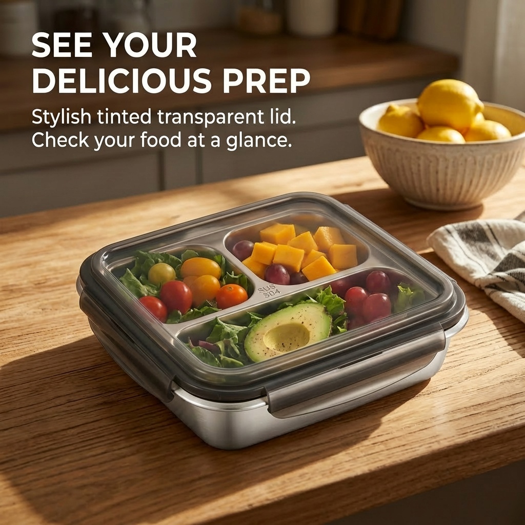 Contenedor de almuerzo de gran - Food Storage Microwave Safe reseña y precio