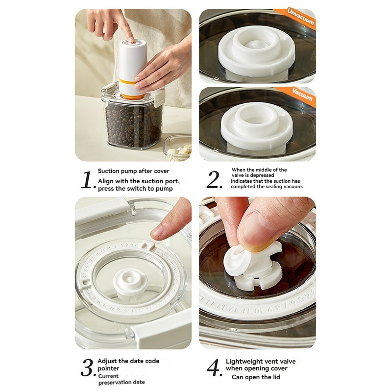Contenedor sellado al vacío pa - Food Storage Vacuum Containers reseña y precio