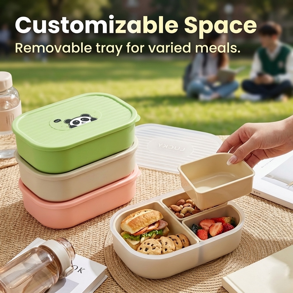 Contenedor de almuerzo portáti - Food Storage Microwave Safe reseña y precio