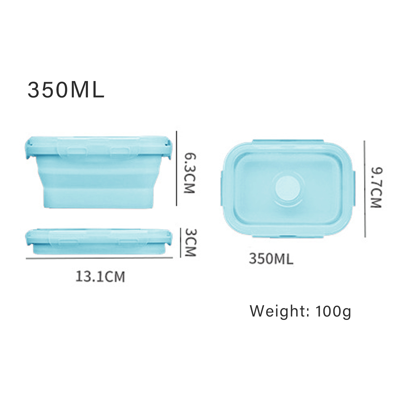 Lonchera de Silicona de Grado  - Food Storage Microwave Safe reseña y precio