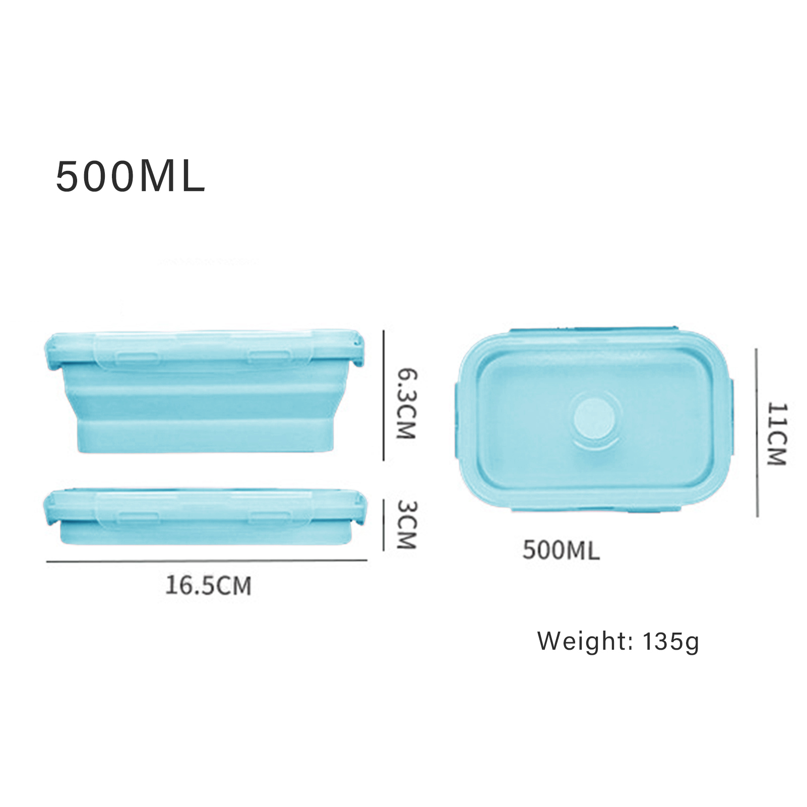 Lonchera de Silicona de Grado  - Food Storage Microwave Safe reseña y precio