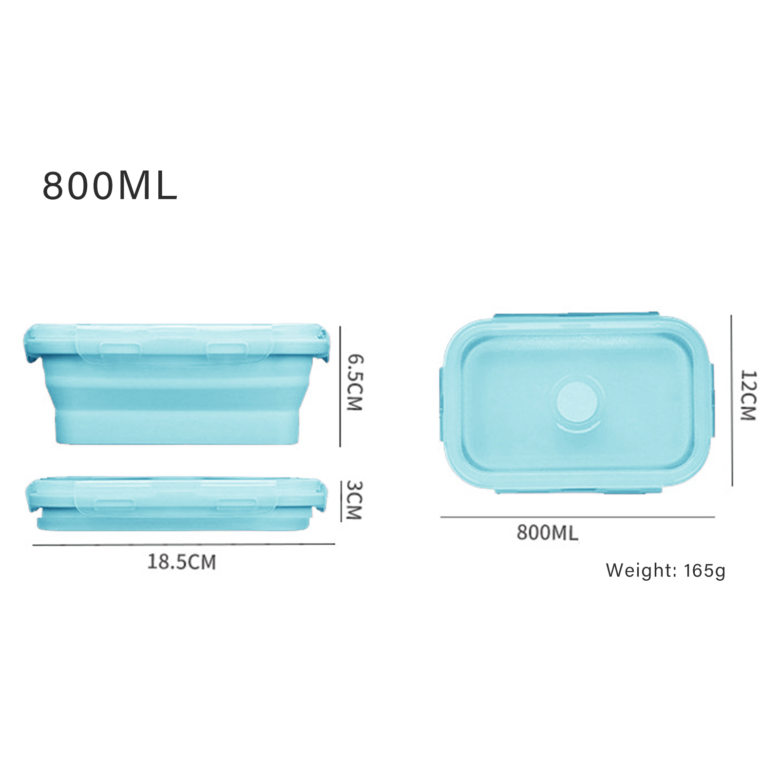 Lonchera de Silicona de Grado  - Food Storage Microwave Safe reseña y precio