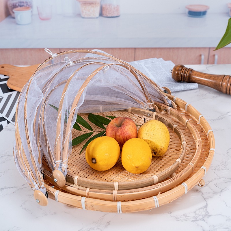 Cesta tejida de bambú, mosquit - Food Storage Net reseña y precio