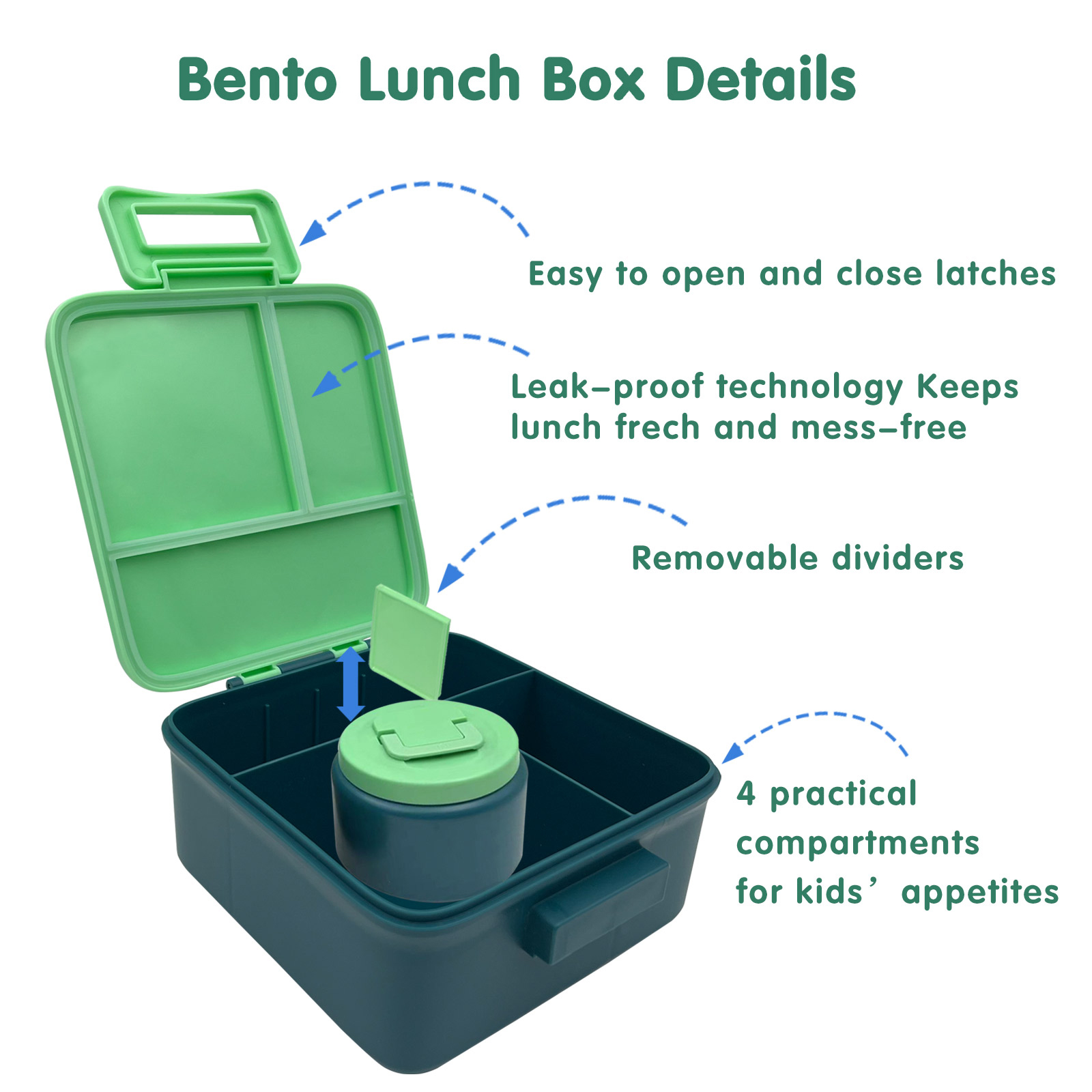 1 Juego de Lonchera Bento para - Food Storage Microwave Safe reseña y precio