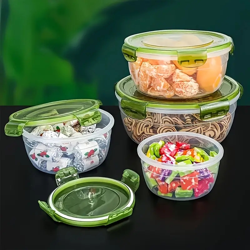 4 Recipientes de Plástico para - Food Storage Warehouse reseña y precio