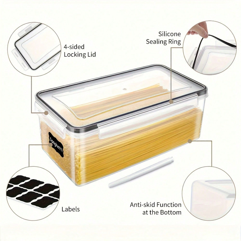Paquete de 4 Recipientes Hermé - Food Storage In Pantry reseña y precio