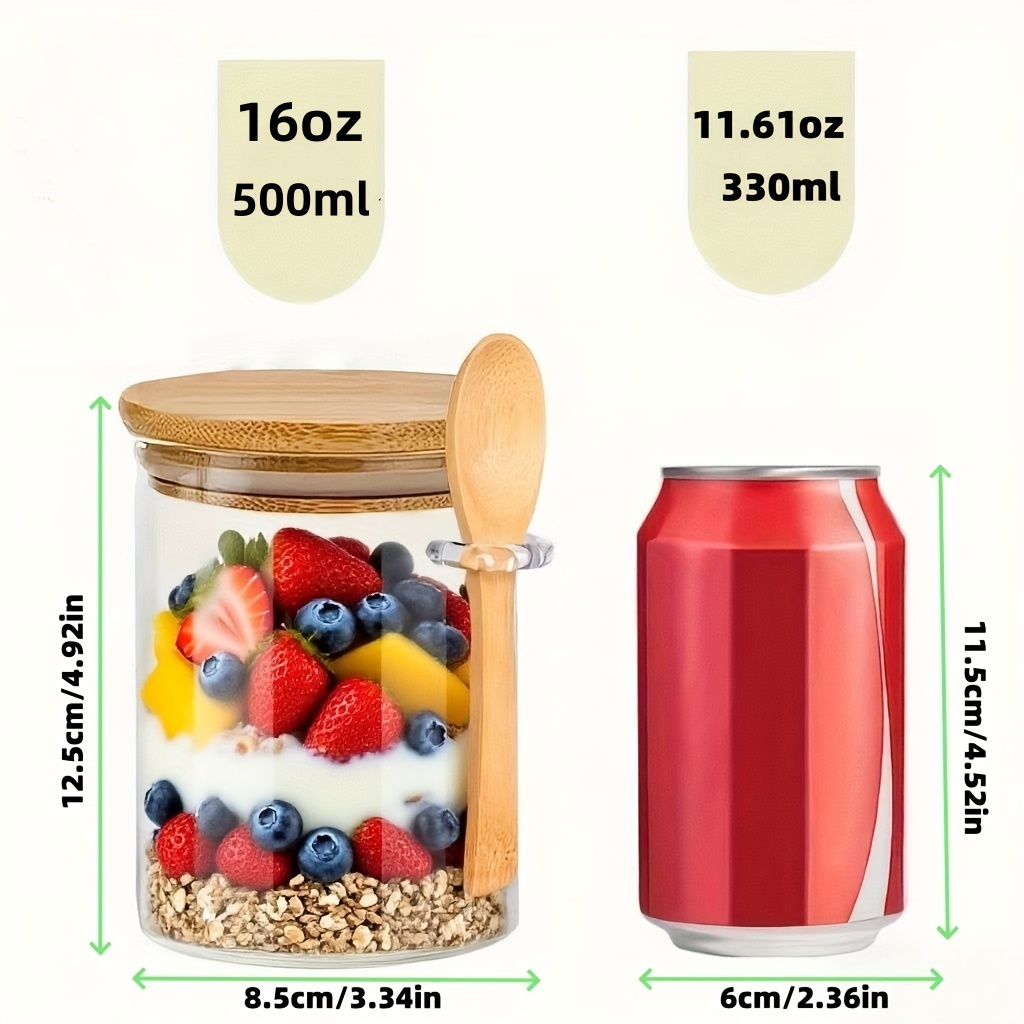 Juego de vasos de vidrio para  - Food Storage Glass Set reseña y precio