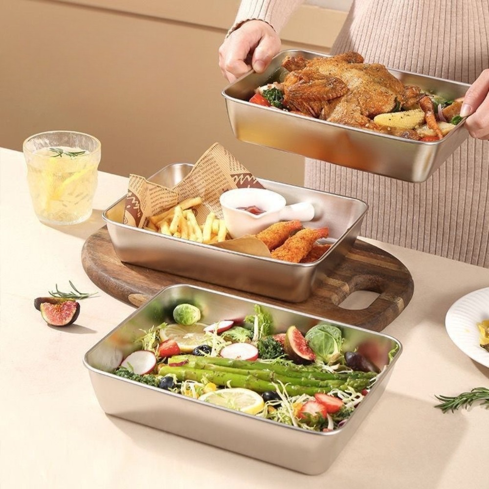 Bandeja de Servicio de Acero I - Food Storage Warehouse reseña y precio