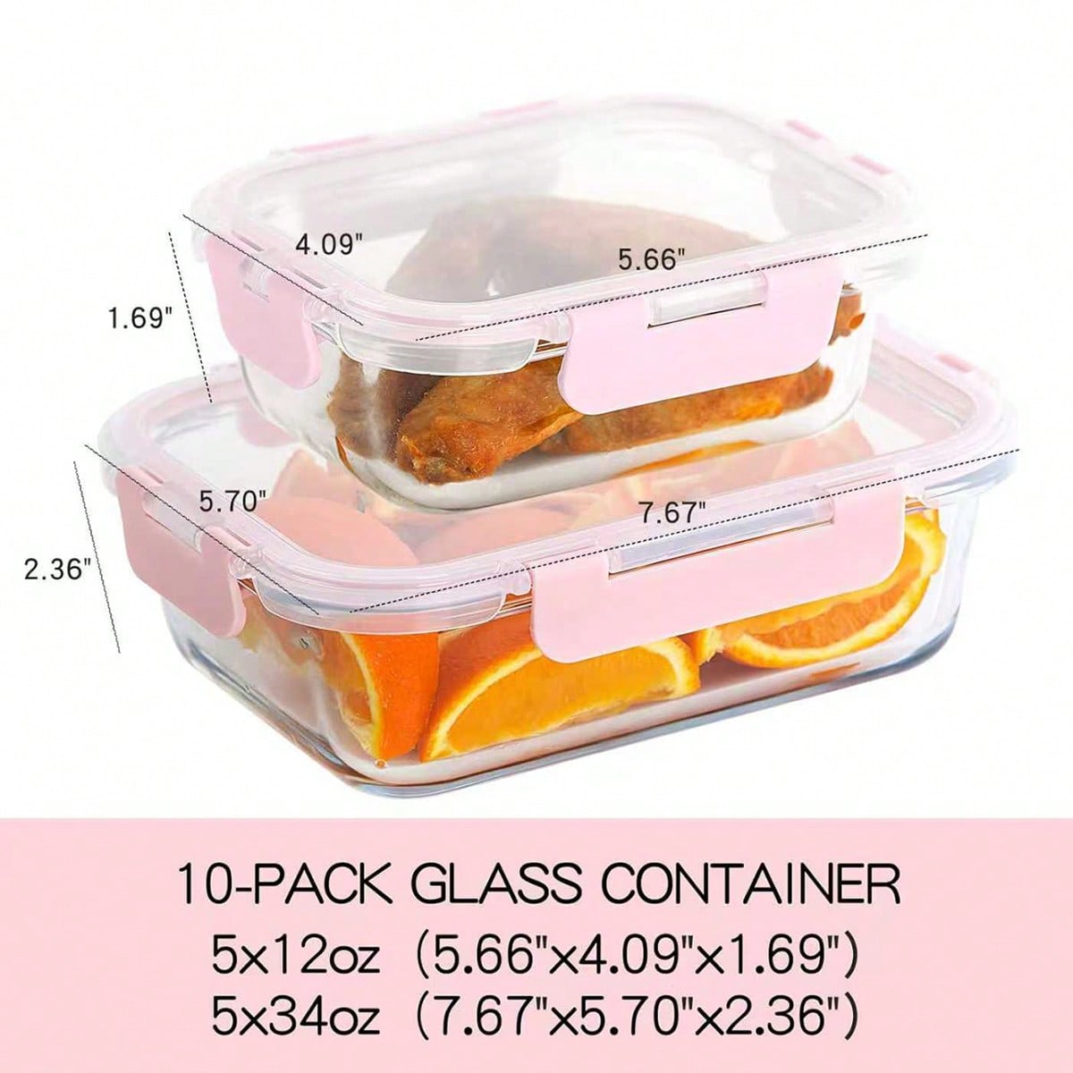 Paquete de 10 recipientes de v - Food Storage Warehouse reseña y precio