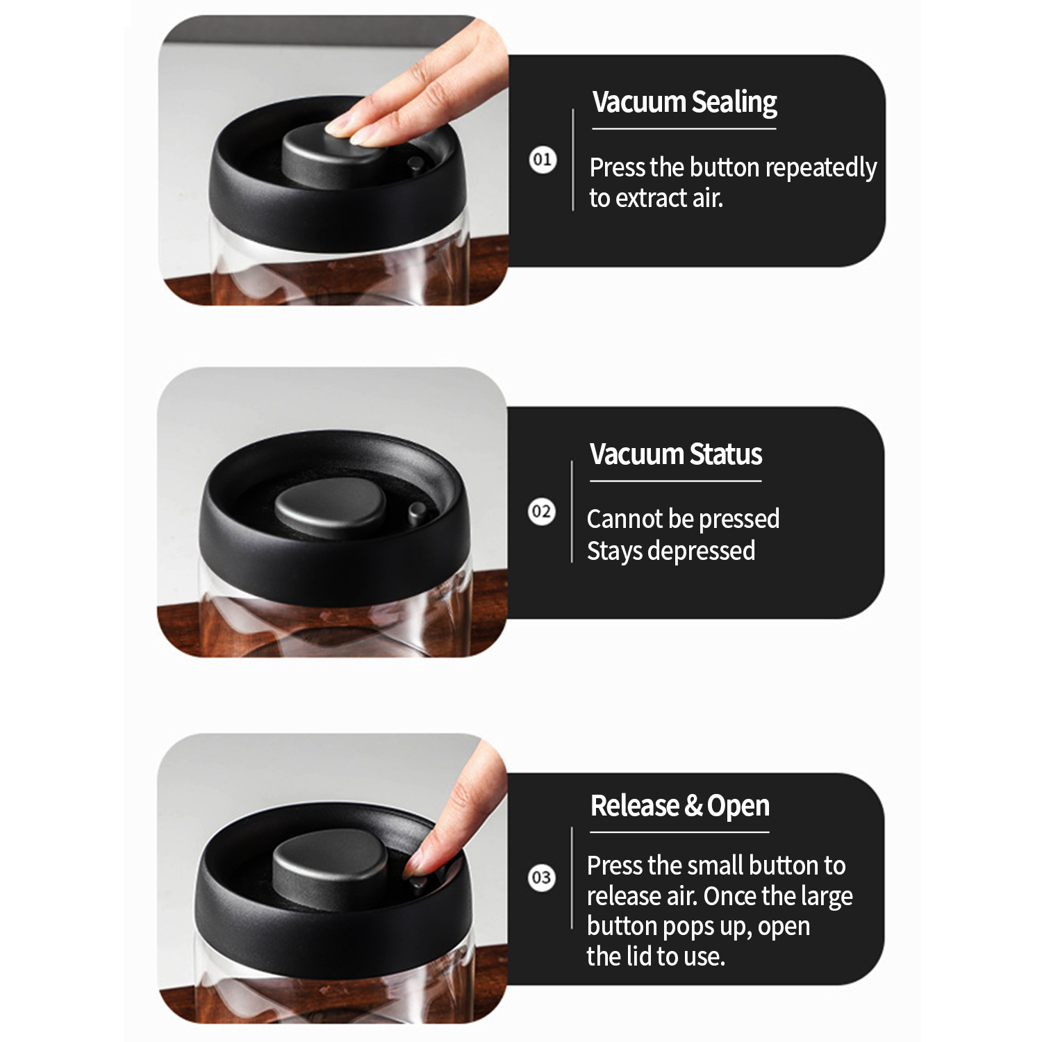 Recipiente para café al vacío  - Food Storage Vacuum Containers reseña y precio