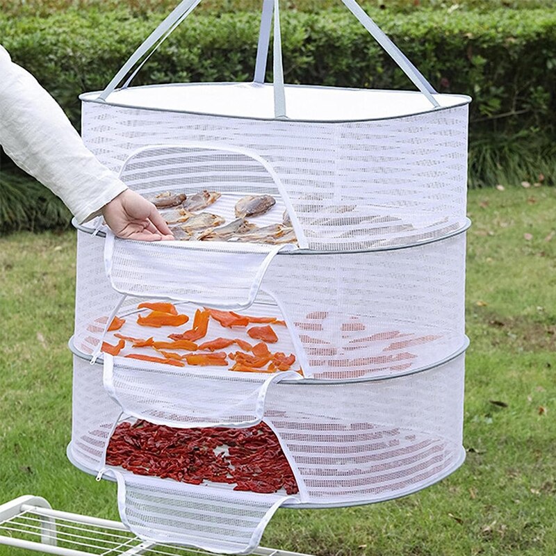 Secador de ropa de malla portá - Food Storage Net reseña y precio