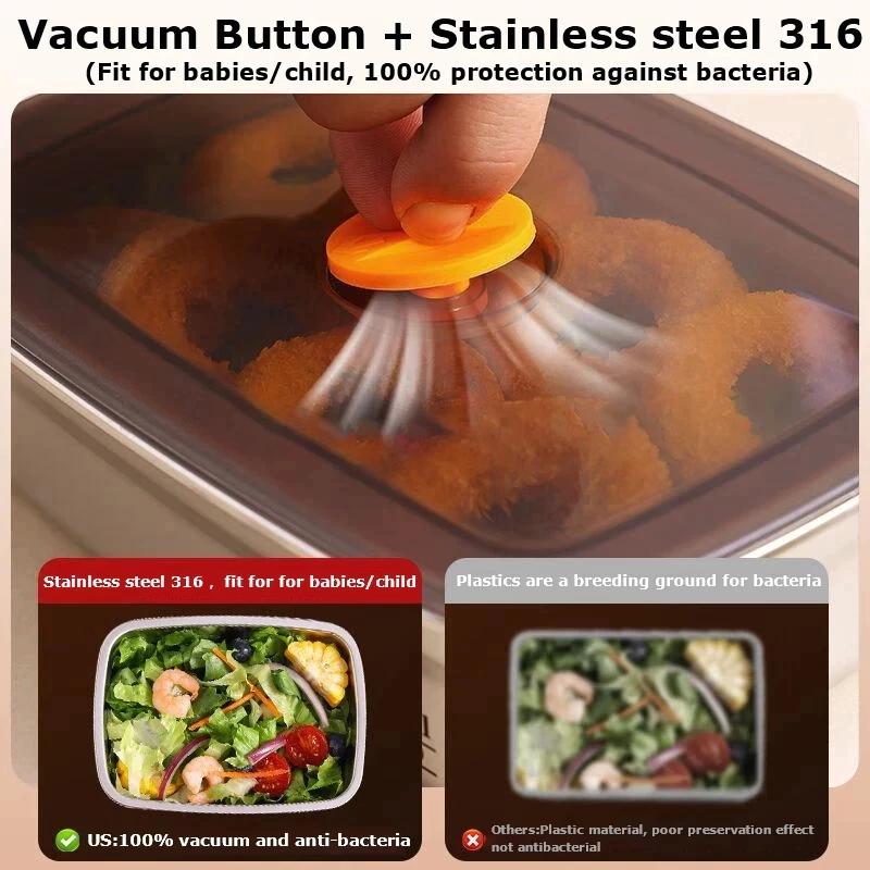 Lonchera Hermética de Acero In - Food Storage Vacuum Containers reseña y precio