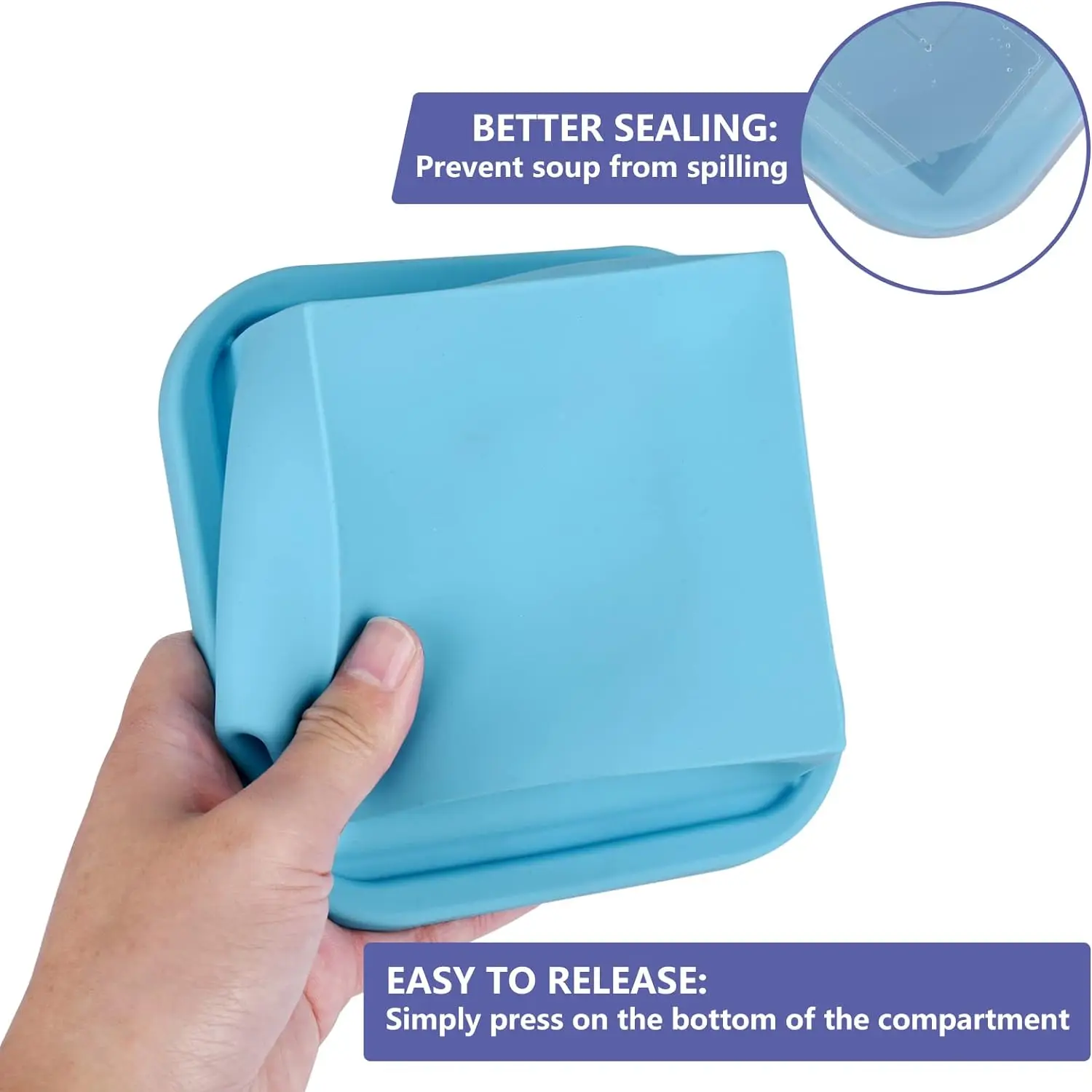Bandejas para congelador de so - Food Storage Microwave Safe reseña y precio