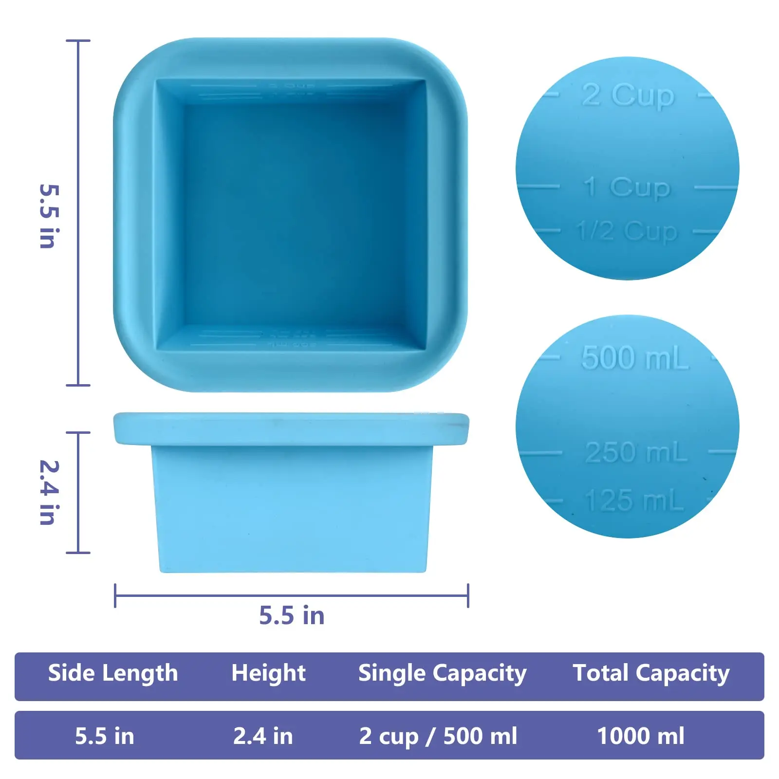 Bandejas para congelador de so - Food Storage Microwave Safe reseña y precio