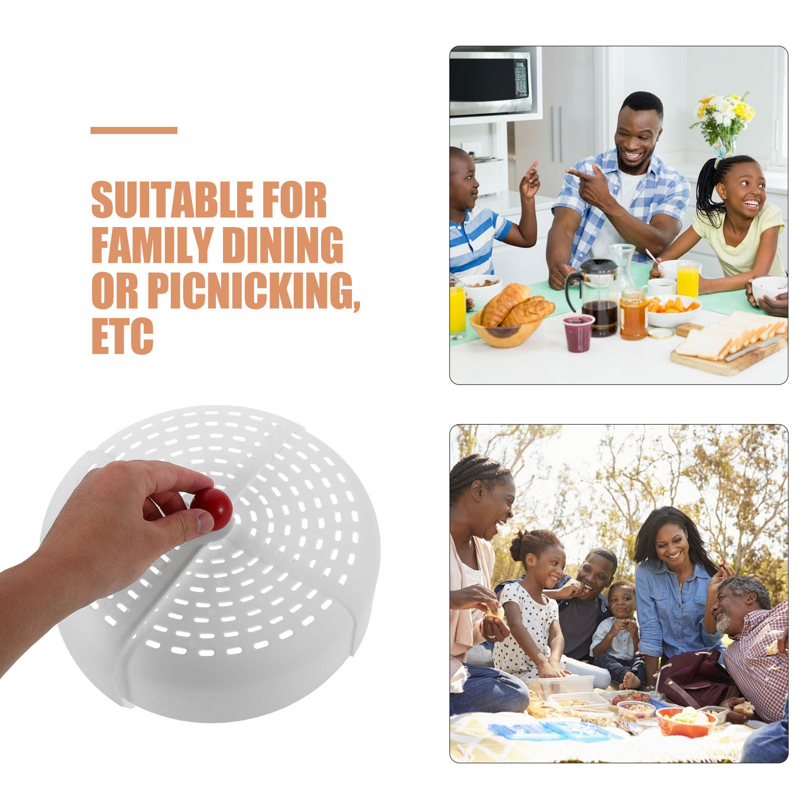 4 piezas de cubiertas plegable - Food Storage Net reseña y precio