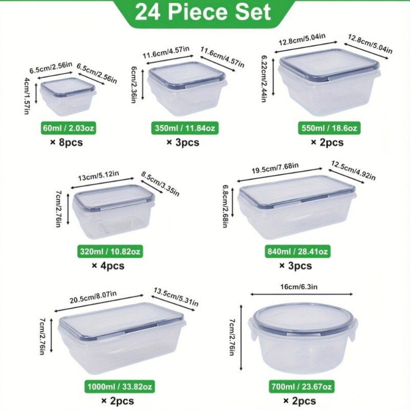 Juego de 48 Recipientes para A - Food Storage Warehouse reseña y precio