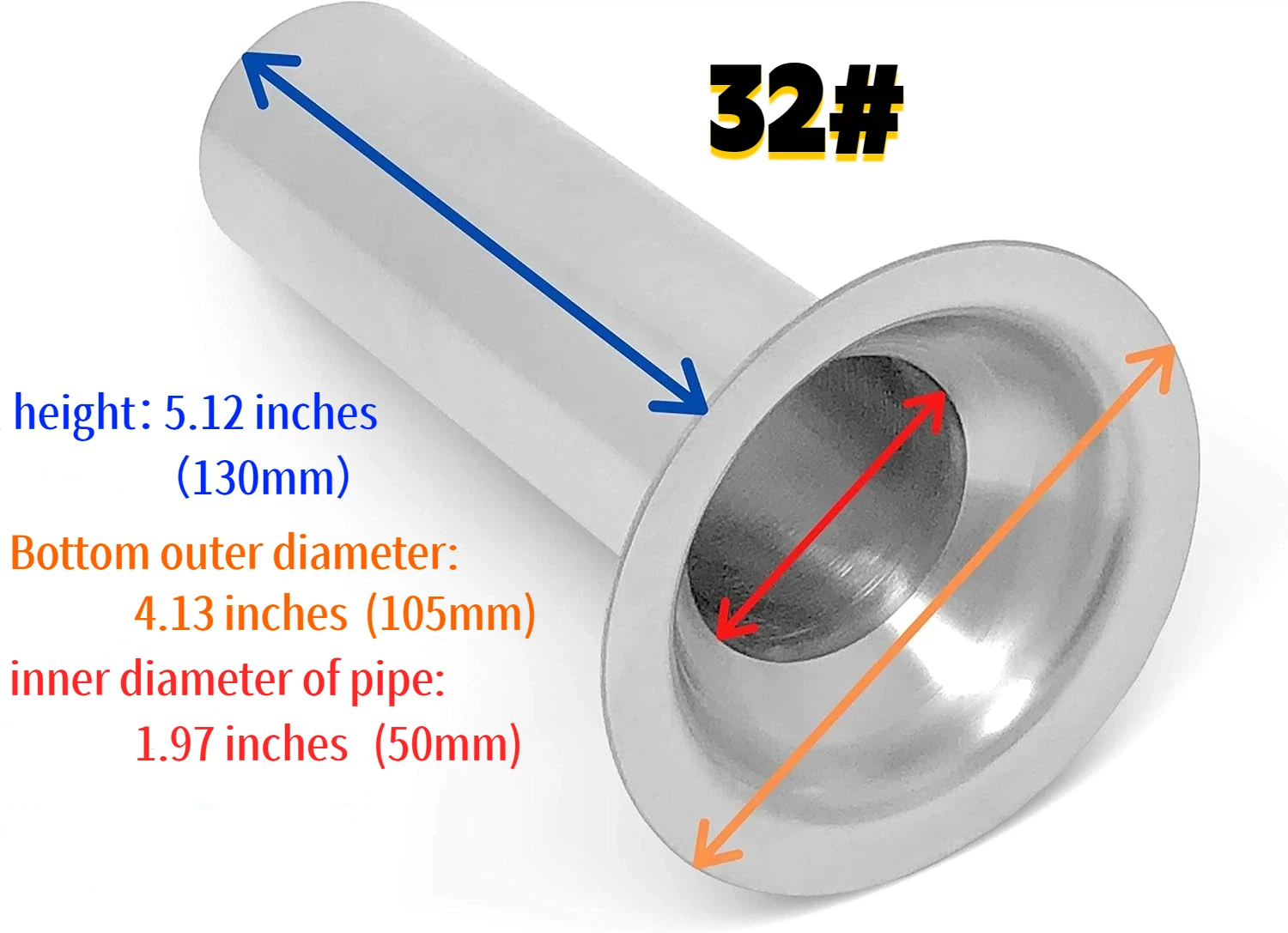22 #   32 #   Tubo de Acero In - Food Storage For reseña y precio